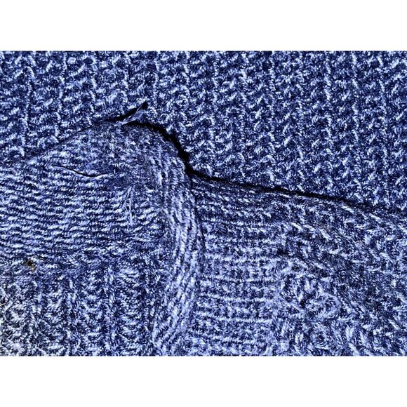 Koret City Blues Womens Embroidered  Patches Floral Sweater Size M Blue Knit - Picture 12 of 13